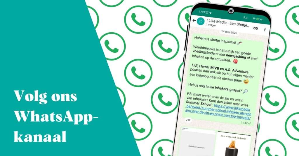 Krijg elke week een shotje inspiratie via WhatsApp